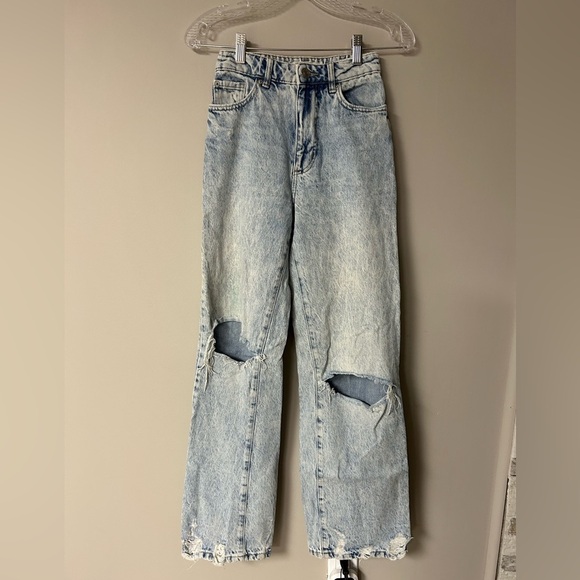 Garage Light Washed Ripped Jeans - Picture 1 of 4